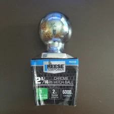 Reese 2-5/16" Chrome Hitch Ball 1in Shank Dia 2in length 6000lb capacity
