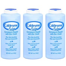 Cornstarch Baby Powder with Zinc Oxide, Talc-Free Baby Powder, 5 Oz 3 Pack