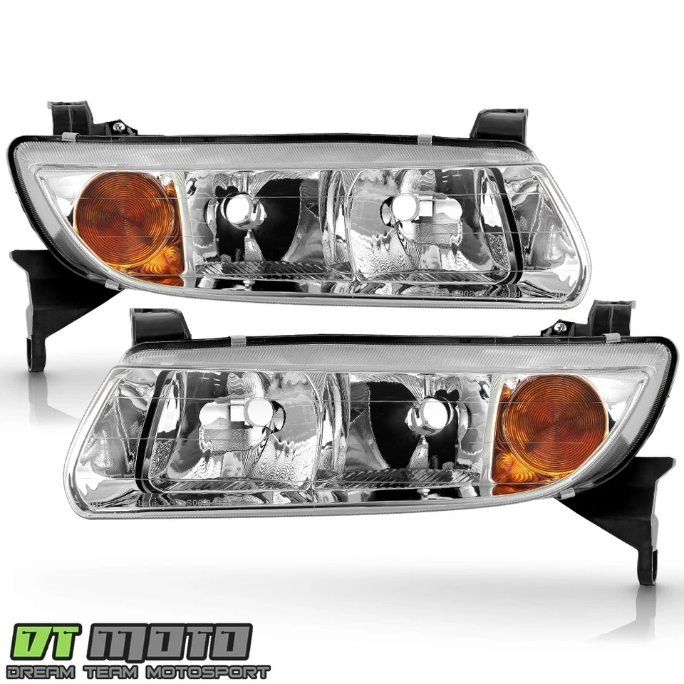 For 2000 2001 2002 Saturn L Series Headlights Headlamps Replacement Left+Right - Image 2 of 4