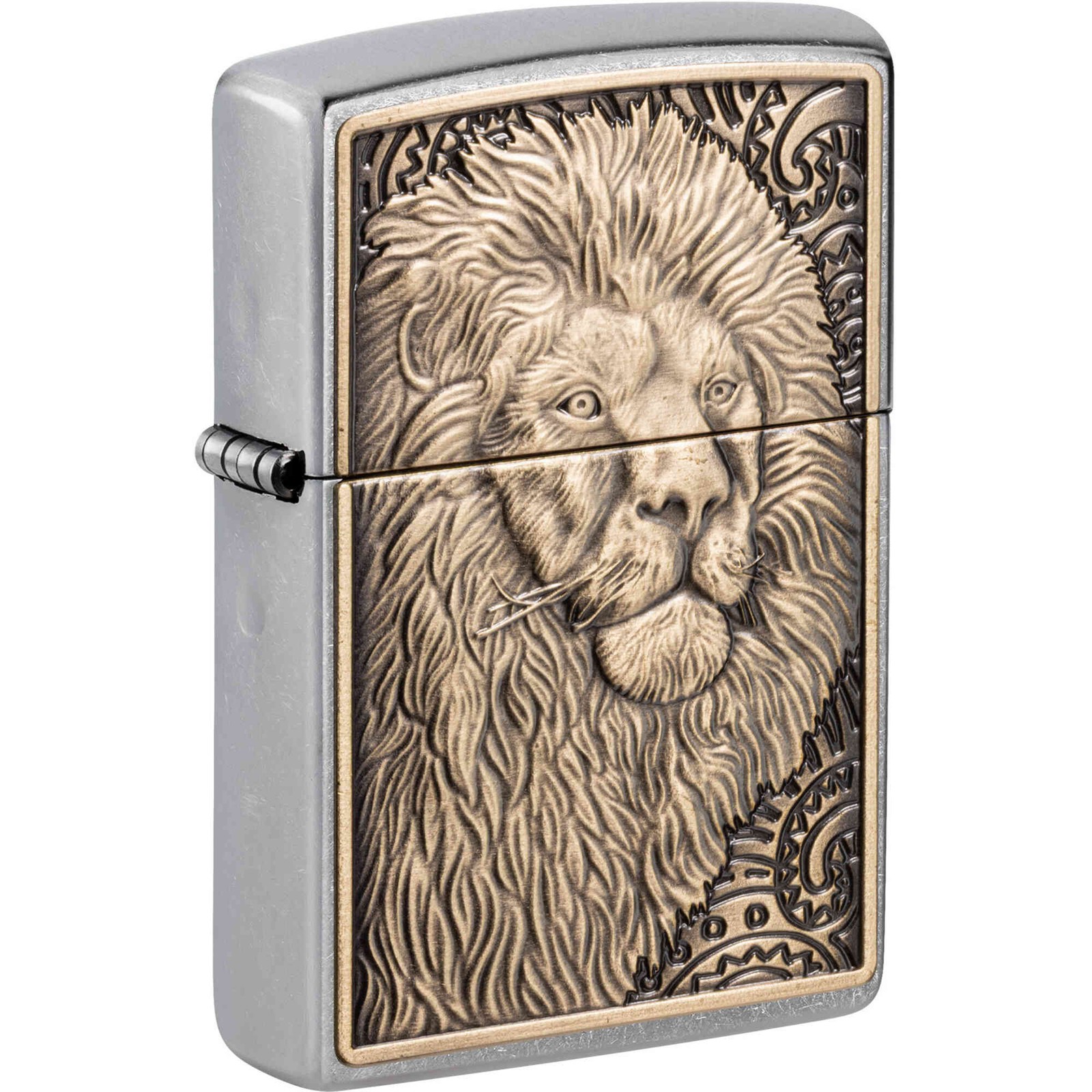 Lion Emblem Design Street Chrome Metal 47171