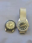 Vtg Diver  Style Watches Lot Swank Timex & Andre Rivalle 4 Parts Or Repair