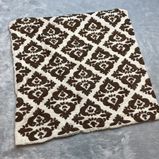 Pottery Barn Pillow Cover Suzani Crewel Brocade Golden Brown 18"x18" Regency