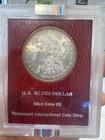 1984 O Morgan Silver Dollar $1 Paramount Internation Holder, NGC Certified Ms63