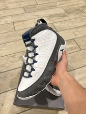 Mens 11 NEW Air Jordan 9 Retro Flint Grey French Blue