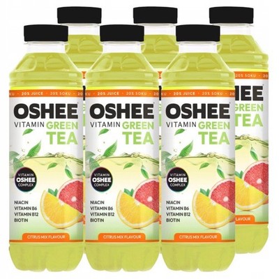 5901783951761 OSHEE Vitamin Green Tea Citrus Mix 555 ml x 6 sztuk ZESTAWY