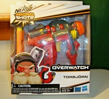Nerf Micro Shots Overwatch TORBJORN Nerf Gun Blaster New Sealed GRAY/RED