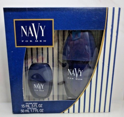 NAVY FOR MEN COLOGNE SPRAY 0.5 OZ & AFTER SHAVE 1.7 OZ BOXED 2 PC - 1 SET