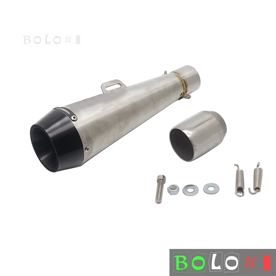 Silenciador de tubo de escape 38 mm-51 mm motocicleta GP deslizamiento moto todo terreno ATV Foto 2 de 4