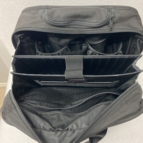 TUMI Alpha 26102DH Ballistic Nylon Rolling Carry On Briefcase Luggage Read - Picture 13 of 18