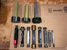 LOT OF 11 NEW AND USED THREAD PLUG GAUGES FREE SHIPPING