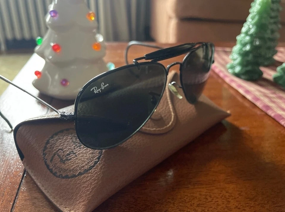 Vintage Authentic Ray Ban wrap around aviator G15 style Made in Italy - Image 2 of 4