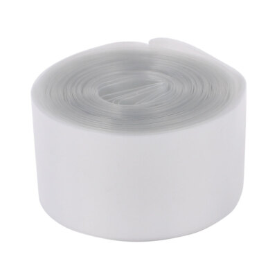Flache 30mm PVC Wärmeschrumpfschlauch 9,9m 1 x 18650 Batterie klar