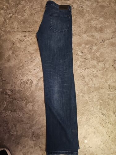 Express Jeans Rocco Mens 32x32 () Slim Fit Skinny Leg Blue Denim - Picture 7 of 10