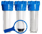 Whole House Water Purifier and Softener Filter Kit Salt Free 3/4"