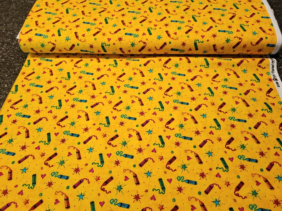 Caja de Crayón Brillos POR Kari Pearson Acolchado Tesoros Niños Amarillo Brillante Foto 3 de 3