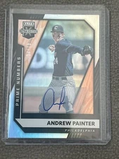 2021 Panini Elite Extra Edition Prime Numbers Andrew Painter RC AUTO 34/78