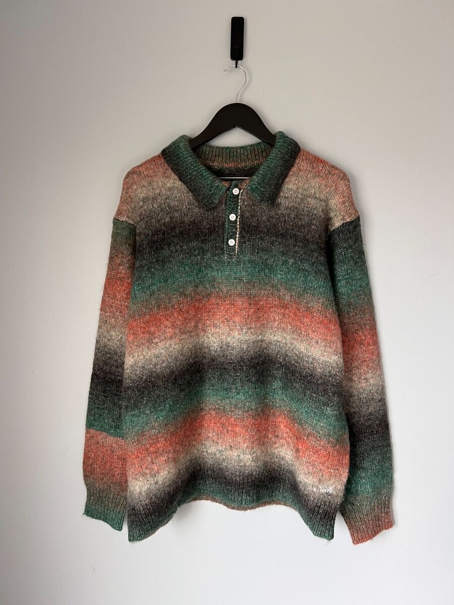 Kith Gradient Harmon Rugby Pullover Sweater - Size XL Kith Gradient Harmon Rugby Pullover Sweater - Size XL