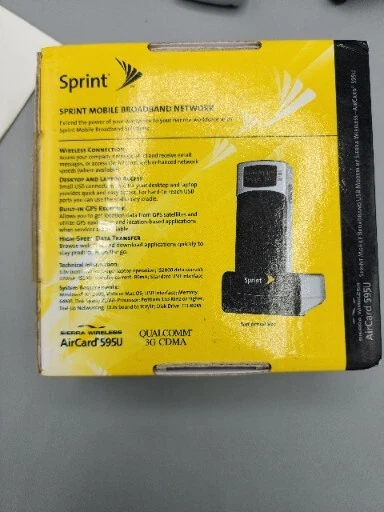 Módem USB de banda ancha móvil Sprint AirCard 595U Sierra inalámbrico de alta velocidad Foto 4 de 4