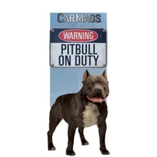Car Magnet PIT BULL ON DUTY - Paper House Productions - NEW