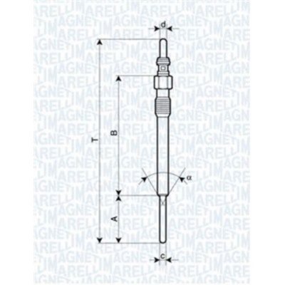Magneti Marelli Glow Plug 062900090304