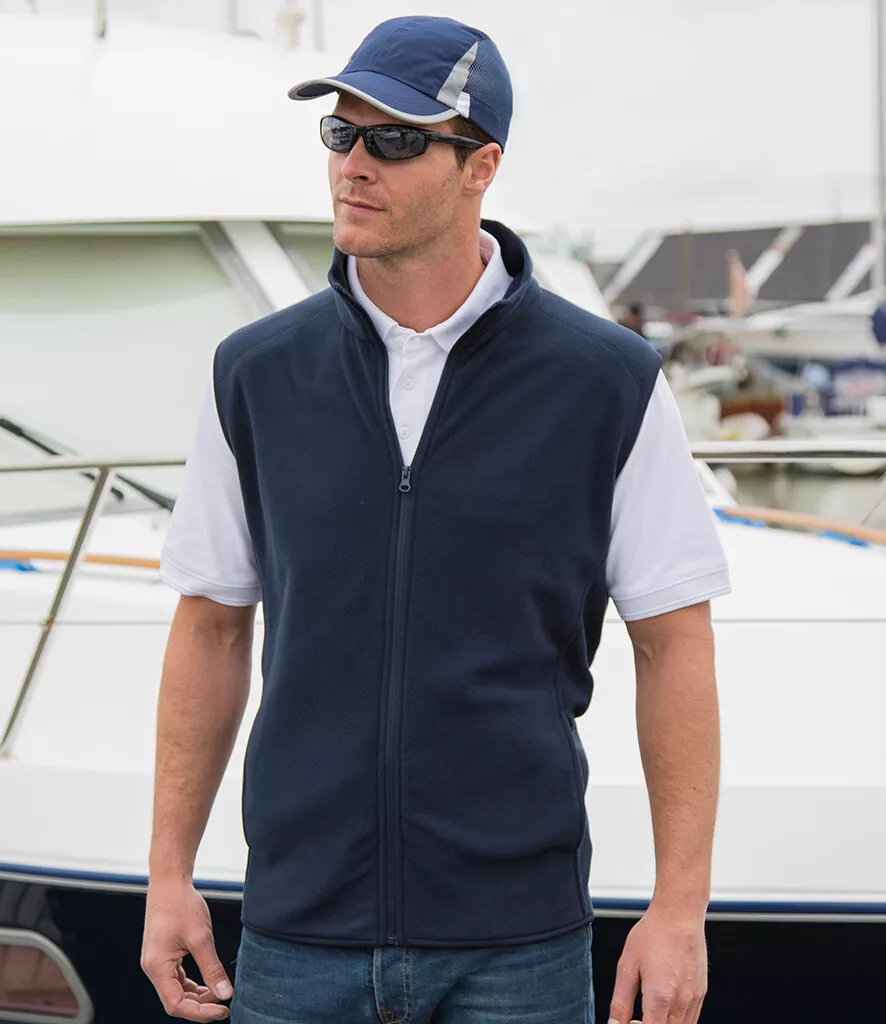 Micro fleece gilet best sale mens