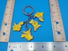 2016 Licensed Nintendo Pokemon Enameled Metal Keychain. Pikachu charms. Z828