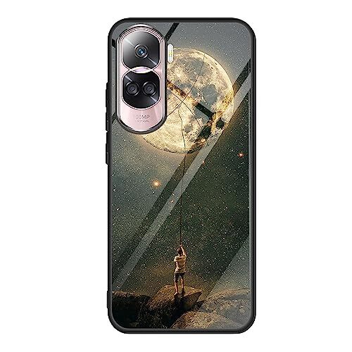 ILING Cover per Honor 90 Lite 5G, Custodia Vetro Antiproiettile (z1a)