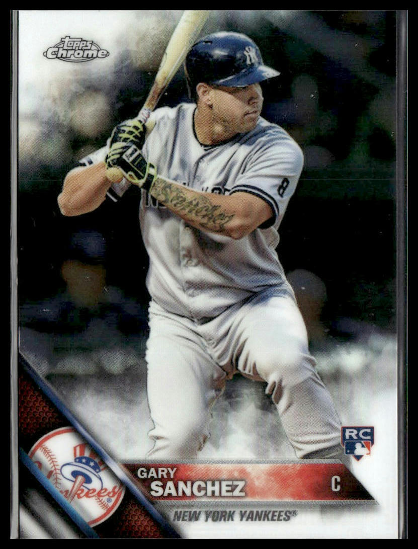 Gary Sanchez #143 Rookie 2016 Topps Chrome New York Yankees