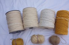 lot 7 Macrame Craft Cotton Cord Rope cones Artisan String Wall Hang Art DYI NEW