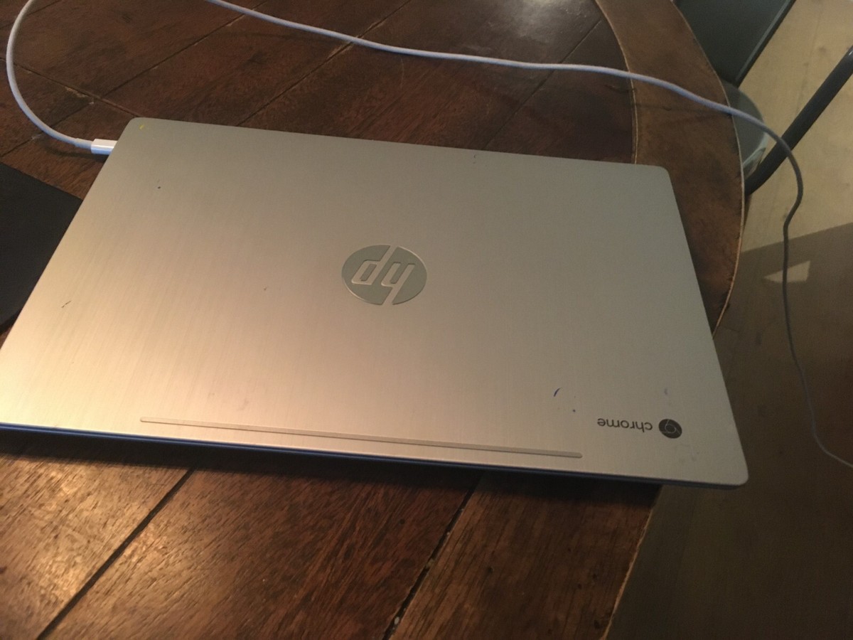hp chrome book 13 inch. used in good condition color: silver/gray