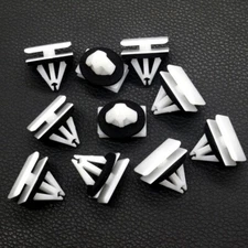 10Pcs Rocker Panel & Door Molding Retainer Fastener Clips For Ford For Lincoln