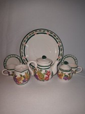 Miniature Tea Set Vintage floral/Fruit Design