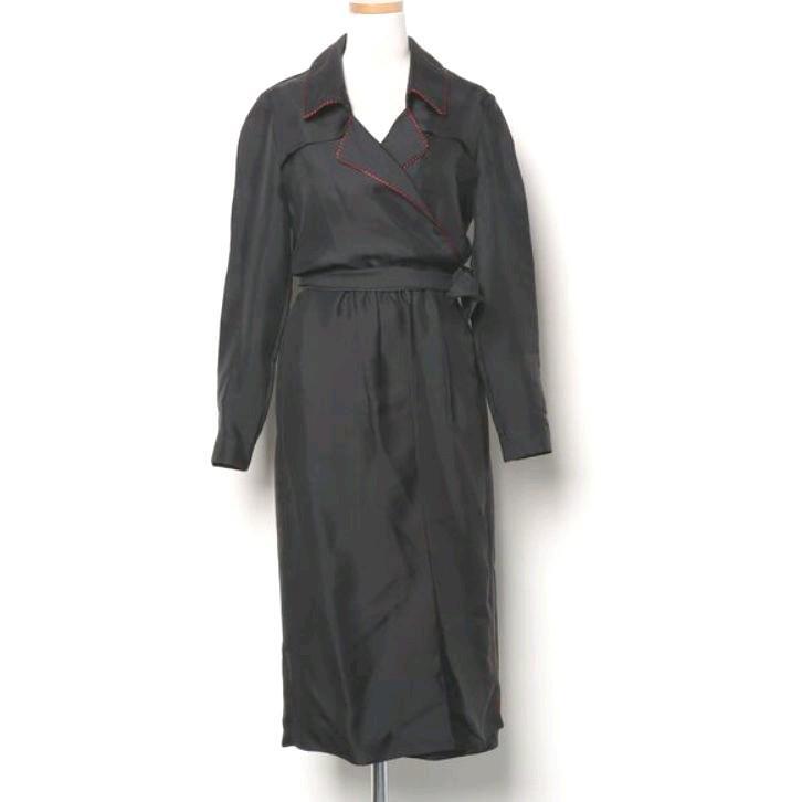 Burberry Silk Trench Shirt Coat Size UK6 US4 Jacket Women's #tk