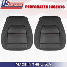2019 to 2023 For Chevy Silverado Front Set Bottoms Perf Leather Cover Black