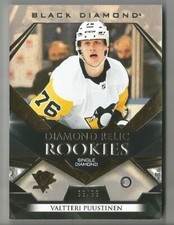 2022-23 Black Diamond Valtteri Puustinen Diamond Relic Rookie 99/99 Penguins SP