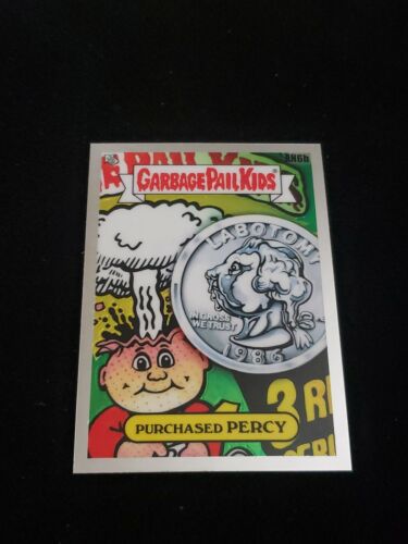 2020 Garbage Pail Kids Chrome Series 3 PURCHASED PERCY AN6b Adam Bomb GPK - Picture 1 of 3