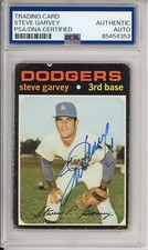1971 Topps Steve Garvey Signed RC Rookie Card PSA DNA COA Autograph Dodgers