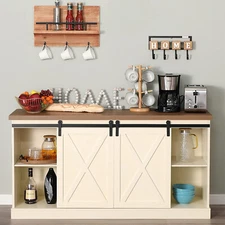 TV Stand for 55 inch TV Entertainment Center Media Console with Storage Cabinets