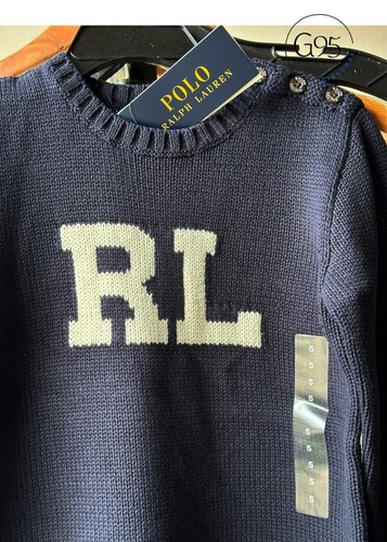 NWT POLO RALPH LAUREN Girl's SWEATER 5,6 6X intarsia THICK knit tunic - Picture 2 of 9