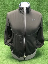Nike Womens Jacket Black Full Zip Sphere Pro Technology Thermal Waffle Size M