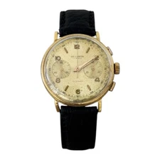 Vintage Belcron gold plate chronograph watch with Landeron 248, 36mm