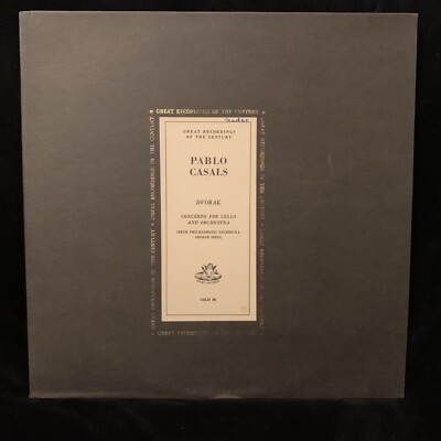 PABLO CASALS cello - DVORAK Concerto - SZELL - ANGEL COLH 30 w/ booklet..