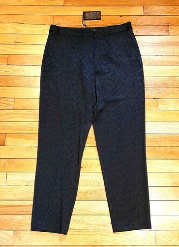 BIBA Ladies Black Animal Jacquard Slim 