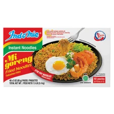 Indomie Mi Goreng Instant Stir Fry Noodles Halal 3 Ounce (Pack of 40)