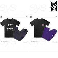 BTS TinyTAN Official Authentic Goods Graphic Black or Logo Black Pajamas TR