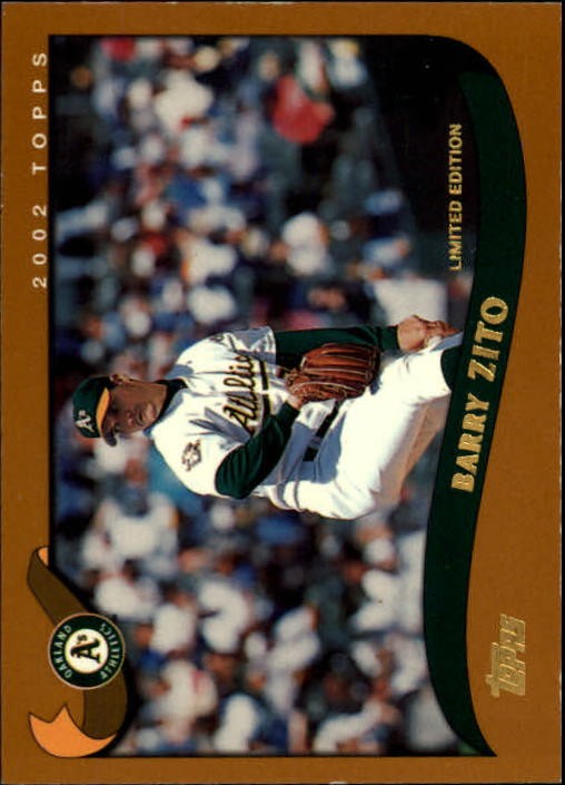 2002 Topps Limited Baseball Card #455 Barry Zito /1950
