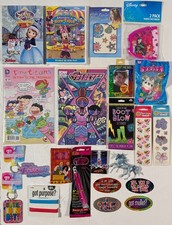 Junk Drawer Box Lot for Girls: Disney DVD, Comics, Cute Stickers, Novelty Mirror