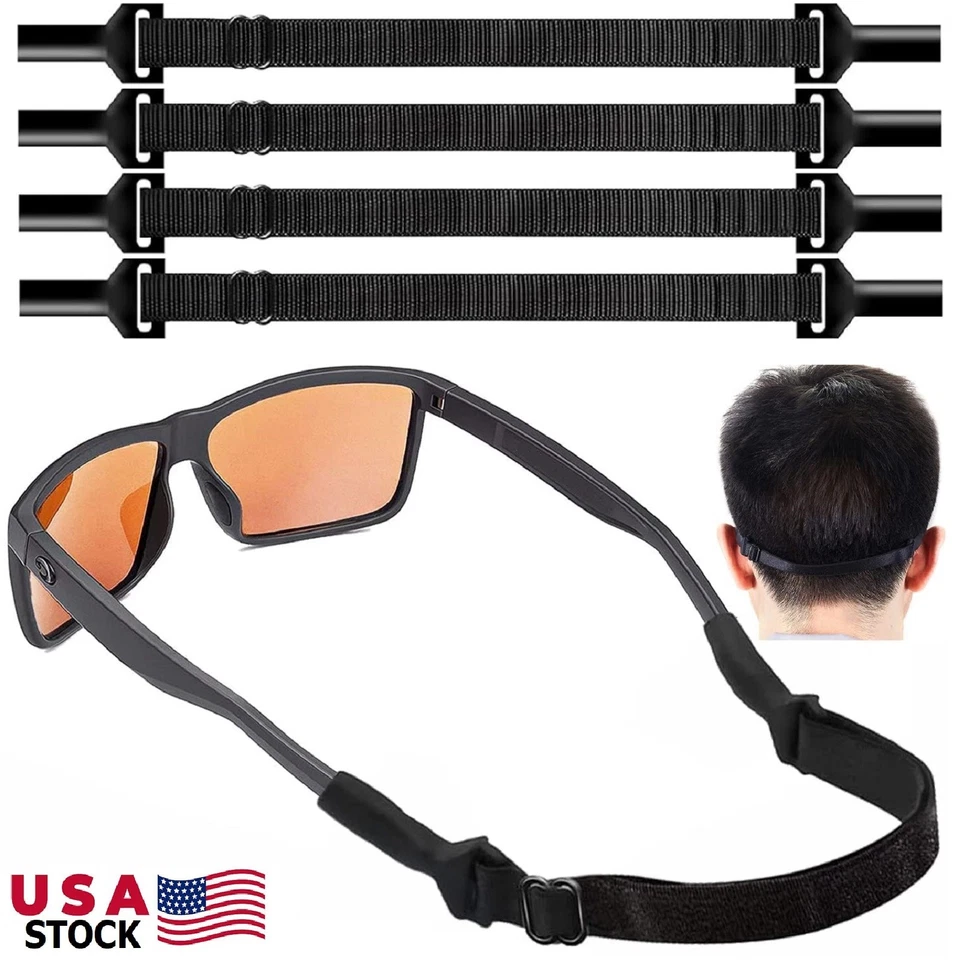 8× Adjustable Sunglasses Holder Straps Sport Glasses Leash Eyeglass Retainer USA - Image 2 of 4