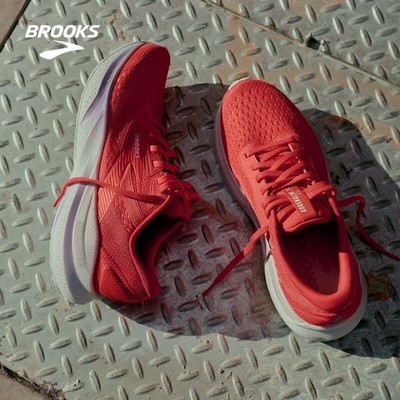 Women  Brooks Adrenaline GTS 24 Running Shoe Cayenne Red / White