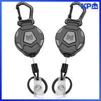 SchlüSselanhäNger 2Er-Pack Ausweishalter Karabiner Einziehbar 31,5 Zoll 8 Oz